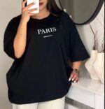 تیشرت باکسی PARIS زنانه - Image 2