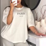 تیشرت باکسی PARIS زنانه
