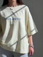 تیشرت باکسی NEVER زنانه - Image 5