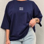 تیشرت باکسی miu miu زنانه