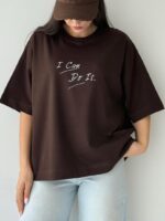 تیشرت باکسی I can do it زنانه - Image 4