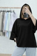 تیشرت کلاهدار زنانه - Image 8