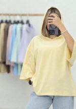تیشرت کلاهدار زنانه