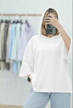 تیشرت کلاهدار زنانه - Image 9