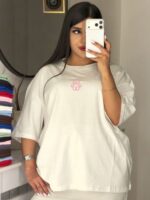 تیشرت باکسی خرسی وسط زنانه - Image 2