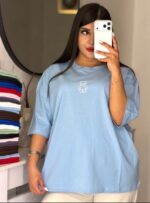 تیشرت باکسی خرسی وسط زنانه - Image 6