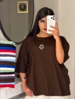 تیشرت باکسی خرسی وسط زنانه - Image 4