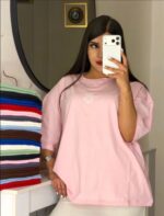 تیشرت باکسی خرسی وسط زنانه - Image 3