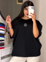 تیشرت باکسی خرسی وسط زنانه - Image 7