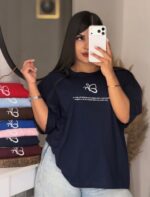 تیشرت باکسی پروانه زنانه - Image 5