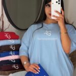 تیشرت باکسی پروانه زنانه