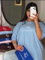 تیشرت باکسی پروانه زنانه