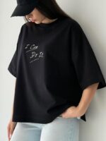 تیشرت باکسی I can do it زنانه - Image 3