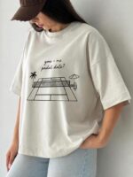 تیشرت باکسی پدل زنانه - Image 2