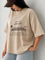 تیشرت باکسی پدل زنانه - Image 4