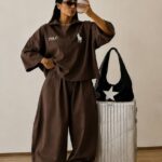 ست تیشرت یقه دار شلوار POLO زنانه